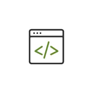 Website Icon Representing Software Development